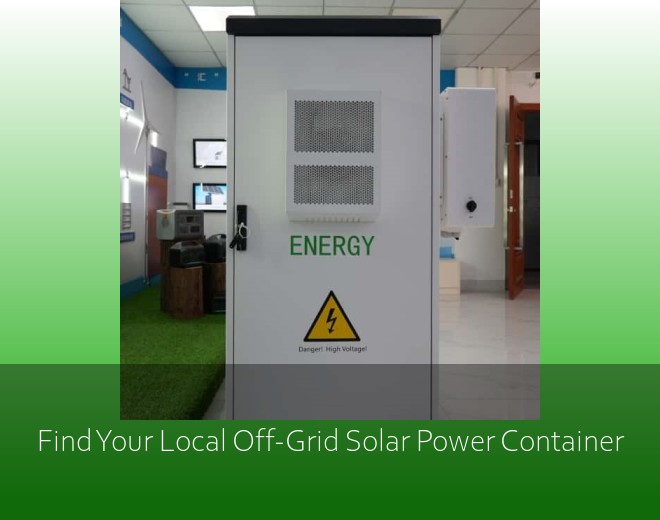 Find Your Local Off-Grid Solar Power Container